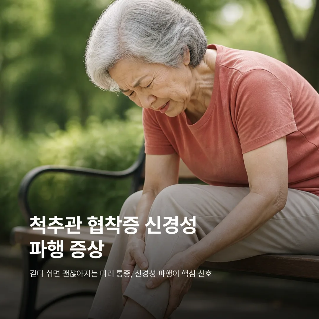 걷다 쉬기를 반복하는 척추관 협착증 신경성 파행 증상