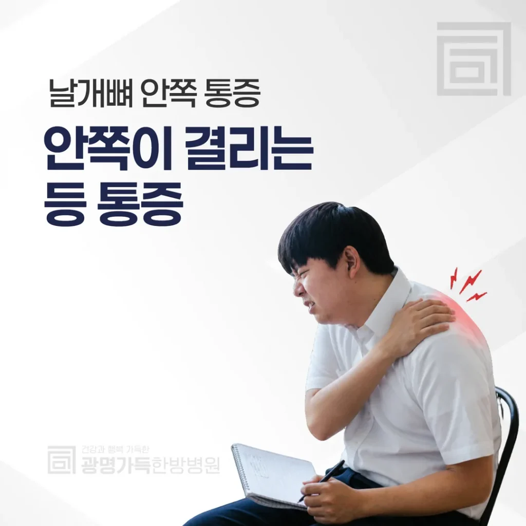 날개뼈 안쪽이 결리는 등 통증, 근육일까 다른 원인일까